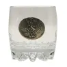 Verres à Whisky 30 cl décor étain relief de gibiers Lot de 6
