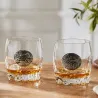 Verres à Whisky 30 cl décor étain relief de gibiers Lot de 6