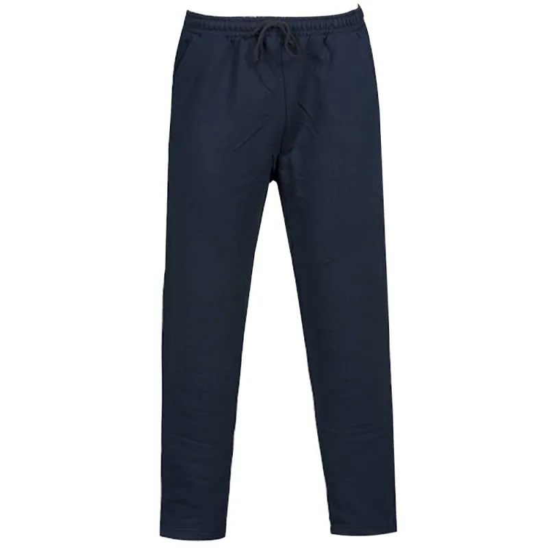 Jogging pantalon molleton marine coton/polyester 3 poches