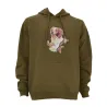 Sweat à capuche kaki épagneul Bartavel®