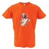 T-shirt orange épagneul Bartavel®