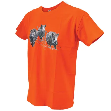 T-shirt orange sangliers Bartavel®