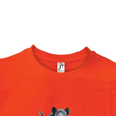 T-shirt orange sangliers Bartavel®