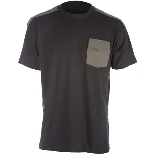 T-Shirt de travail Brooklyn coton bicolore noir / gris M à 4XL