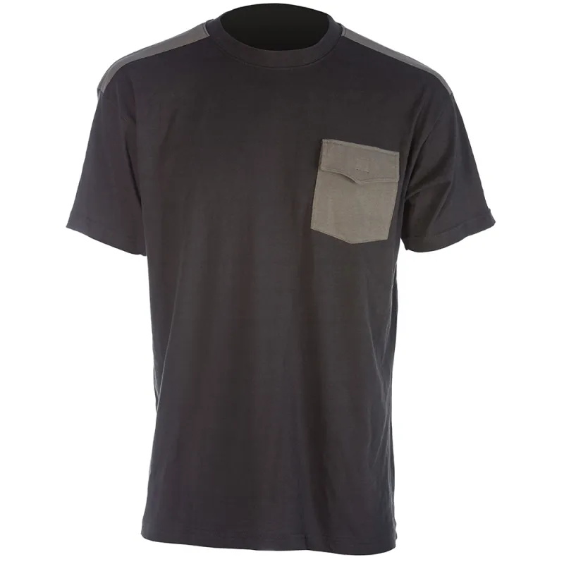 T-Shirt de travail Brooklyn coton bicolore noir / gris M à 4XL