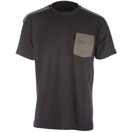 T-Shirt de travail Brooklyn coton bicolore noir / gris M à 4XL
