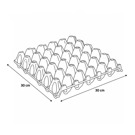 Plateau oeufs plastique empilable 30X30 CM alimentaire lot de 10 conditionnement oeufs