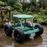 Tabouret de jardin à roulettes 49,5x43x30,5cm - Charge max 200kg