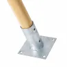 Lot de 20 Piquets en Châtaignier - Ø6cm x 2m pour Clôture