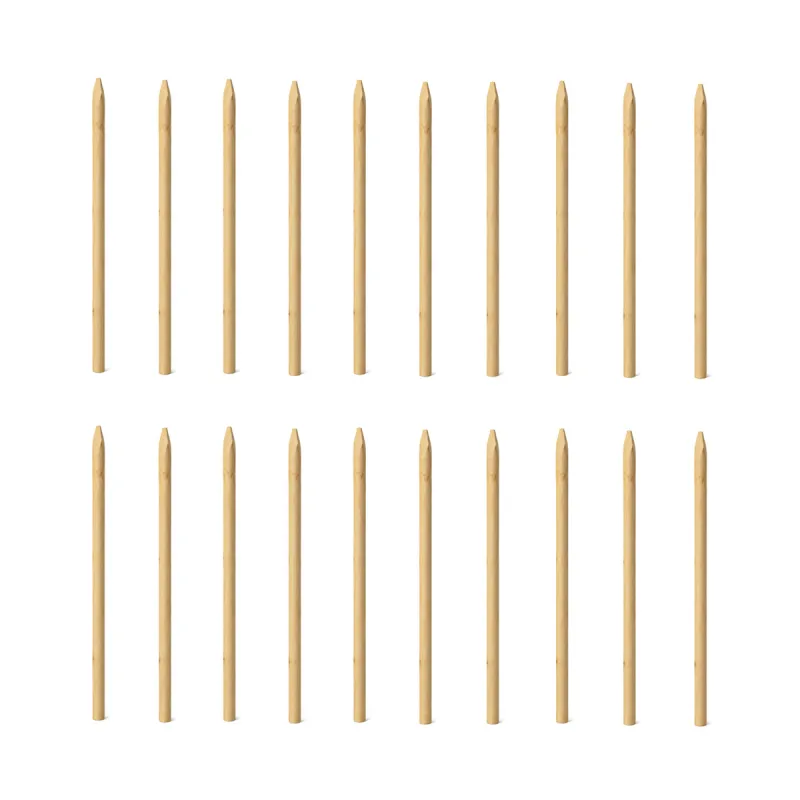 Lot de 20 Piquets en Châtaignier - Ø6cm x 2m pour Clôture