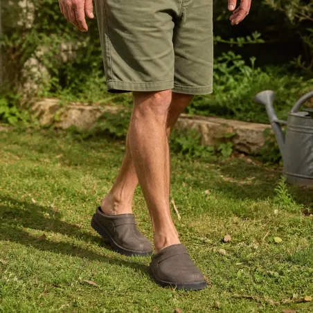 Sabots Stagunt Aigual cuir pleine fleur marron 40 à 47