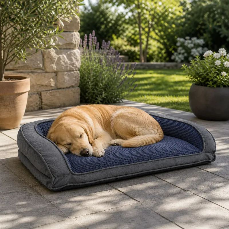 Coussin Soft Antidérapant Bleu 90x63x19cm - Confort et Stabilité