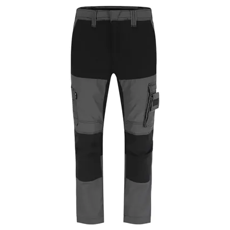 Pantalon Hector charbon/noir Herock – stretch 4 sens, multi-poches