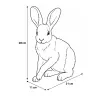 Décoration lapin métal 21×11×28 cm – Jardin & extérieur