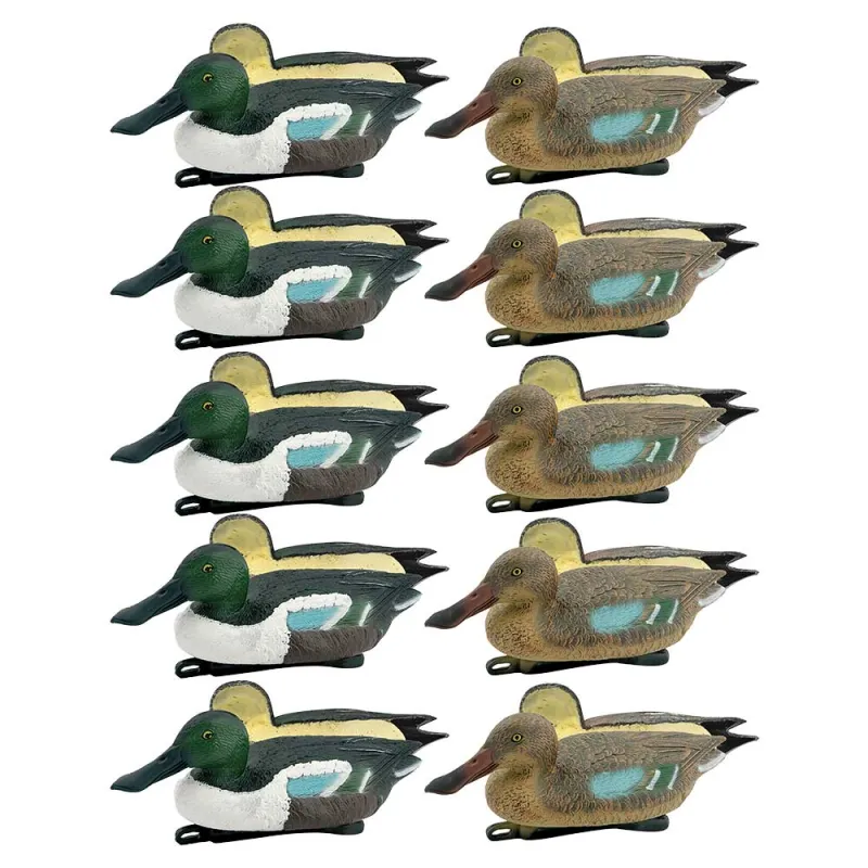 Pack 5 souchets mâles et 5 femelles moussés