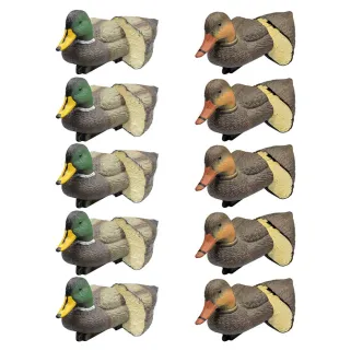 Pack 5 colverts mâles et 5 femelles moussés
