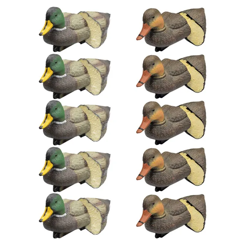 Pack 5 colverts mâles et 5 femelles moussés