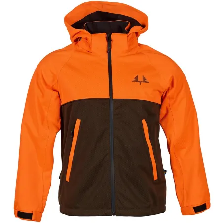 Veste enfant imperméable Ridge polyester orange vert 6 à 16 ans