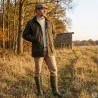 Veste cirée 1919 isolation thermique coton ciré vert kaki S à 3XL