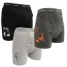Lot 3 boxers humour ceinture élastique coton doublé M à 3XL