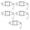 Lot de 5 pièges en X Conibear acier brut 25 x 25 cm Homologué PHE