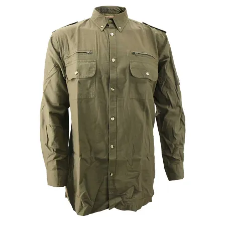 Chemise Authentic respirante multipoches coton kaki S à 3XL