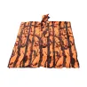 Poncho imperméable polyester enduit orange taille unique