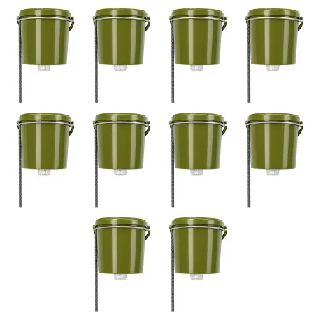 Agrainoir gibier 10L avec pied 80 cm lot de 10