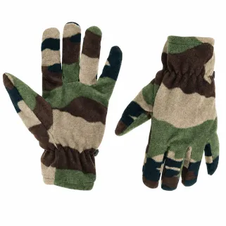 Gants polaires légers élastique fibre polaire polyester camo