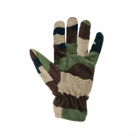 Gants polaires légers élastique fibre polaire polyester camo
