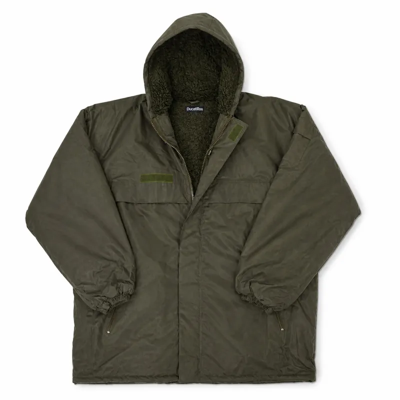 Coupe-vent fourré imperméable kaki taille S à 3XL