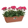 Lot de 8 Balconnières Elho® 50x16cm en plastique effet terre cuite