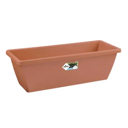 Lot de 8 Balconnières Elho® 50x16cm en plastique effet terre cuite