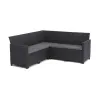 Ensemble mobilier de jardin Keter Claire 1 canapé + 1 table basse gris