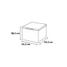 Ensemble mobilier de jardin Keter Claire 1 canapé + 1 table basse gris