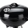 Barbecue mobile Ø46 cm avec roues - Grille chromée et bol émaillé