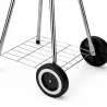 Barbecue mobile Ø46 cm avec roues - Grille chromée et bol émaillé
