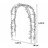 Arche de jardin 140 x 36 x 240 cm