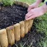 Bordure bois à planter Ø 7x15 / 30x105 cm