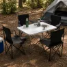 Lot de 4 Chaises Easy C2 pliable noire - Structure acier et polyester 600D