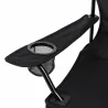 Lot de 2 Chaises Easy C2 pliable noire - Structure acier et polyester 600D