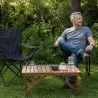Lot de 2 Chaises Easy C2 pliable noire - Structure acier et polyester 600D