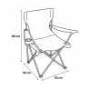 Lot de 2 Chaises Easy C2 pliable noire - Structure acier et polyester 600D