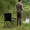 Chaise Easy C2 pliable noire - Structure acier et polyester 600D