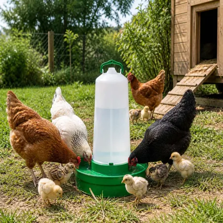 Abreuvoir base profonde pour volailles 12 litres