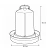 Abreuvoir base profonde pour volailles 12 litres