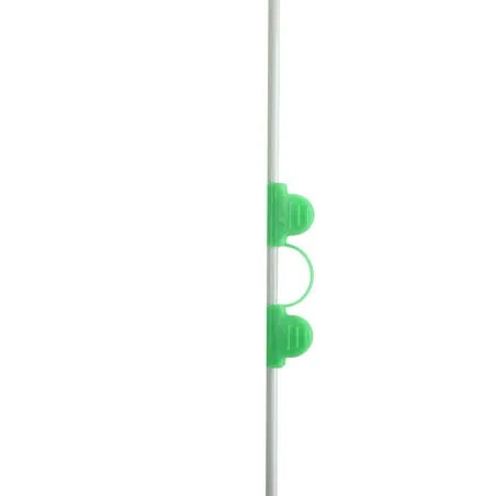 Lot de 10 tiges en fibre de verre pour tunnel de jardin - Ø 6 mm x 2,5 m - Vert