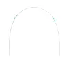 Lot de 10 tiges en fibre de verre pour tunnel de jardin - Ø 6 mm x 2,5 m - Vert
