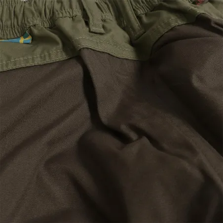 Pantalon chasse enfant Lynx polyester coton vert 6 à 16 ans
