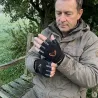 Gants néoprène homme - Dos main chaud et antidérapant - Noir